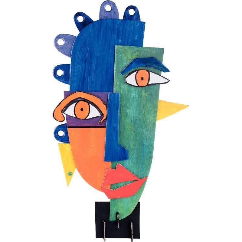 Sac de 5 sculptures carton visage à la manière de Picasso - Ma Rentrée Facile