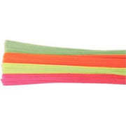 Sachet de 100 chenilles, diamètre 6mm, longueur 30 cm, couleurs fluo assortis - Ma Rentrée Facile