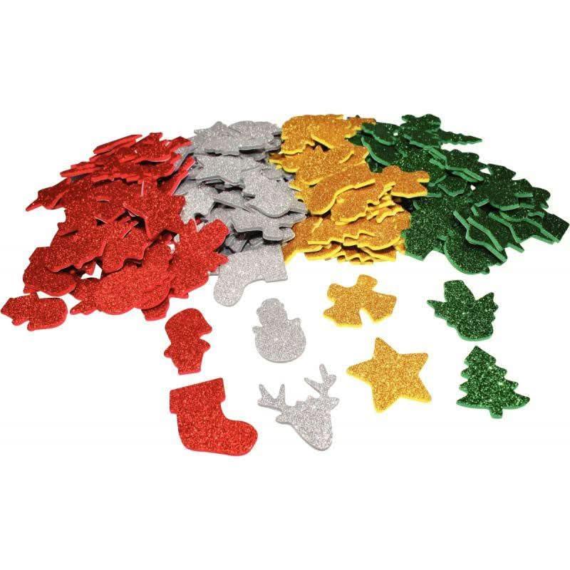 Sac de 200 décorations de Noël pailletés en caoutchouc adhésif - Ma Rentrée Facile