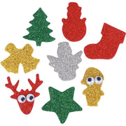 Sac de 200 décorations de Noël pailletés en caoutchouc adhésif - Ma Rentrée Facile