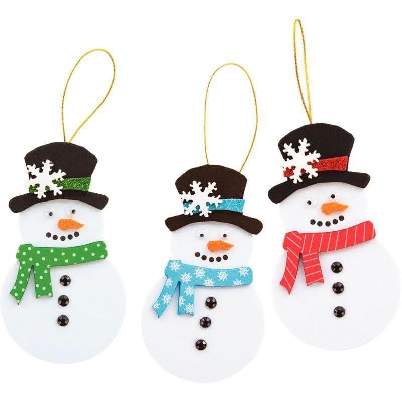 Sac de 24 bonhommes de neige mousse et accessoires - Ma Rentrée Facile