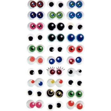 Sac de 5x30 paires yeux adhésifs 3D - Ma Rentrée Facile