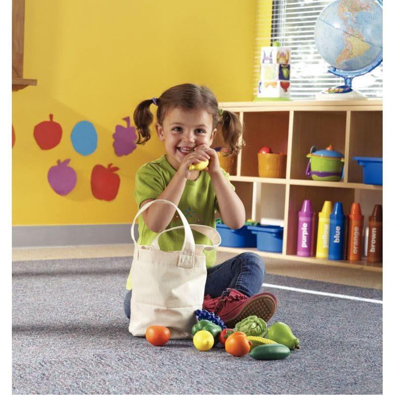 Sac en tissu + 16 fruits et légumes - Ma Rentrée Facile