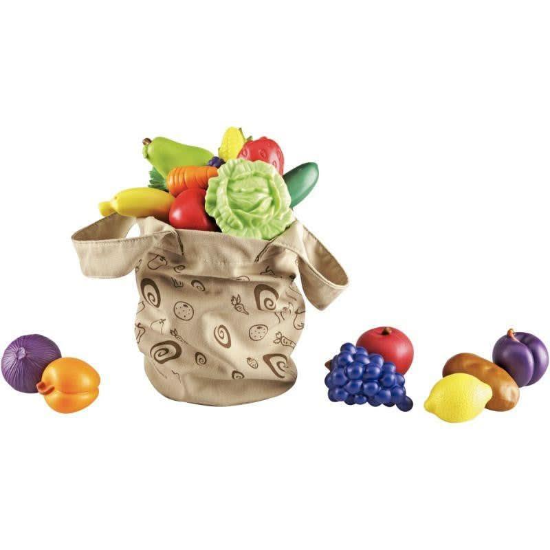 Sac en tissu + 16 fruits et légumes - Ma Rentrée Facile