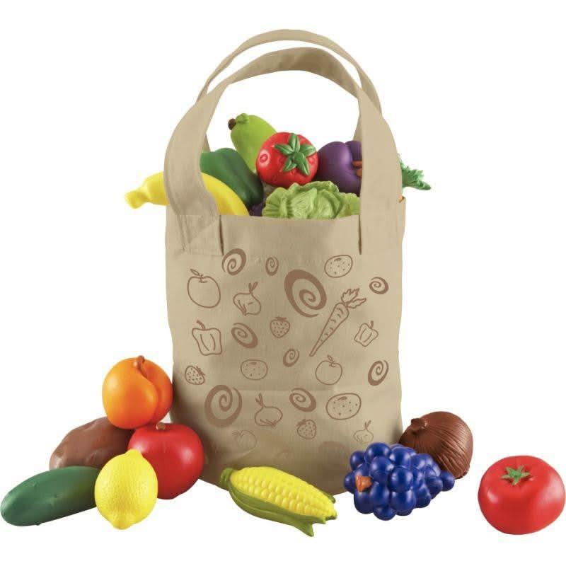 Sac en tissu + 16 fruits et légumes - Ma Rentrée Facile