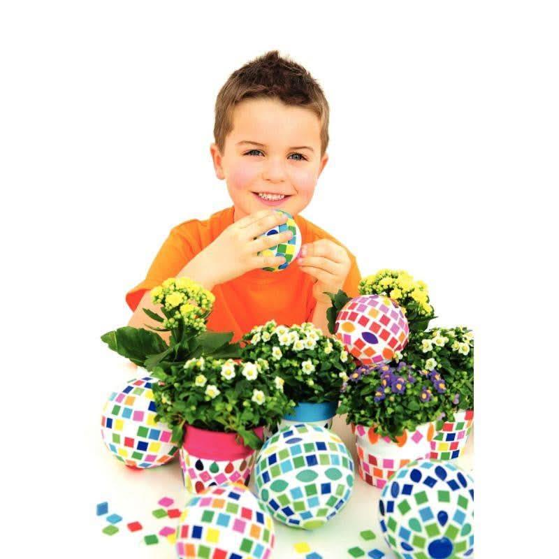 Sachet de 1 kilo de mosaïques en plastique, format : 1 x 1 cm - Ma Rentrée Facile