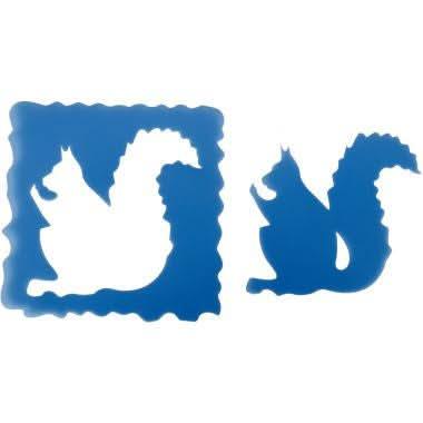 Sachet de 10 pochoirs et 10 gabarits thème de la nature - Ma Rentrée Facile