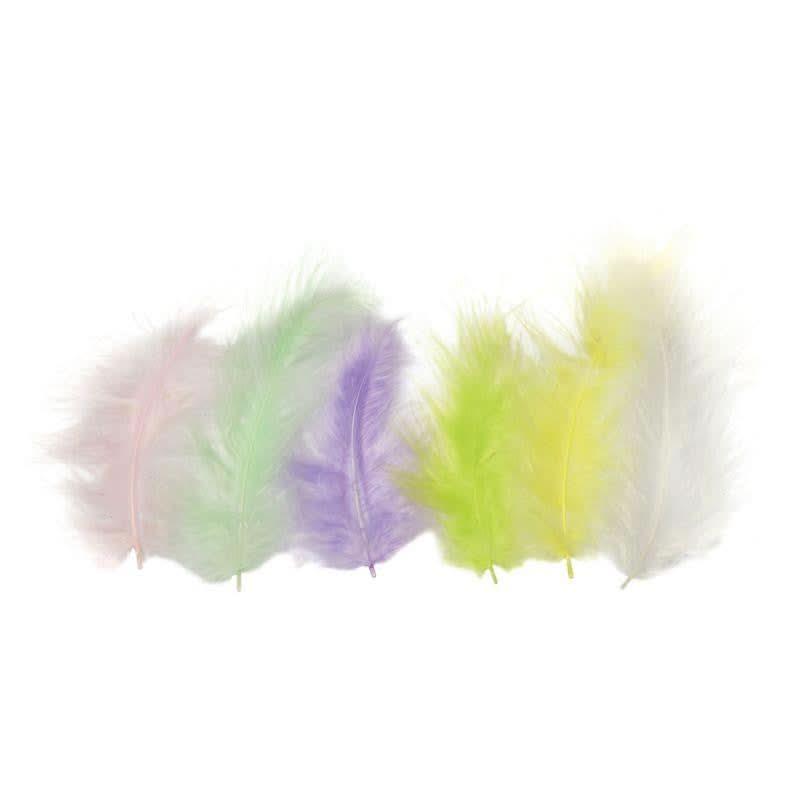 Sachet de 100 grammes de plume pastel assortis - Ma Rentrée Facile