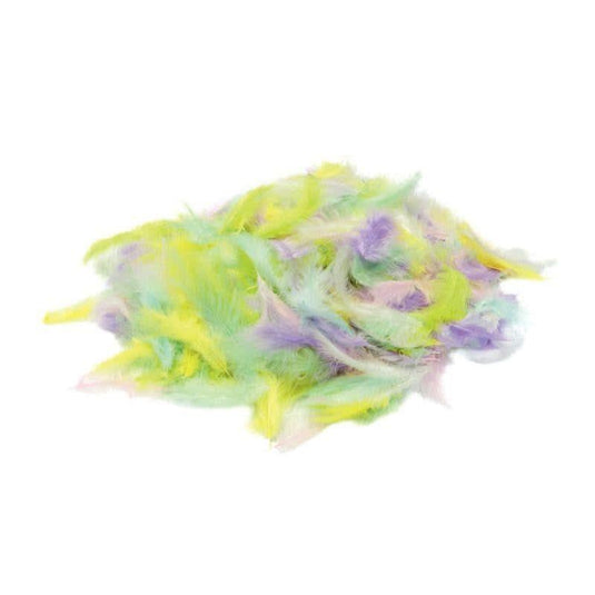 Sachet de 100 grammes de plume pastel assortis - Ma Rentrée Facile