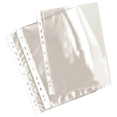 100 pochettes plastiques perforées 5/100ème 21x29,7 aspect lisse - Ma Rentrée Facile