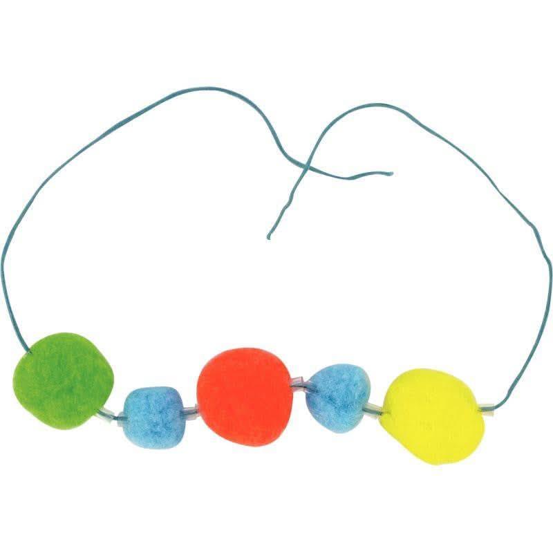 Sachet de 100 pompons à trou assortis - Ma Rentrée Facile