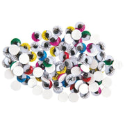 Sachet de 100 yeux mobiles adhésif avec cils, diamètre 10 mm - Ma Rentrée Facile