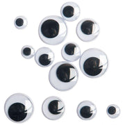 Sachet de 100 yeux mobiles adhésifs. 4 diamètres assortis - Ma Rentrée Facile