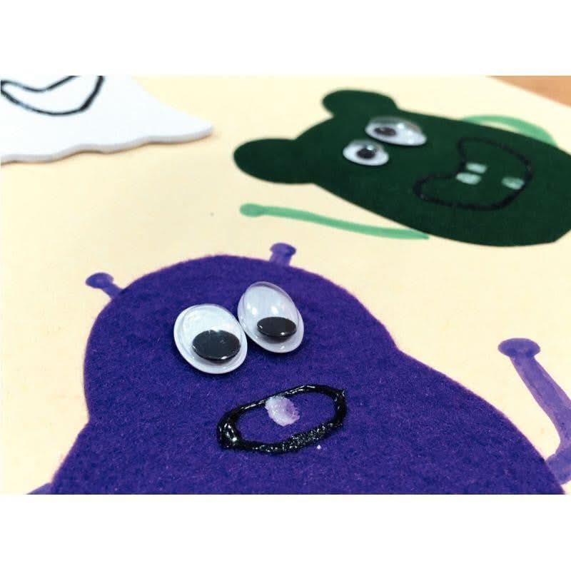 Sachet de 100 yeux mobiles adhésifs ovales - Ma Rentrée Facile