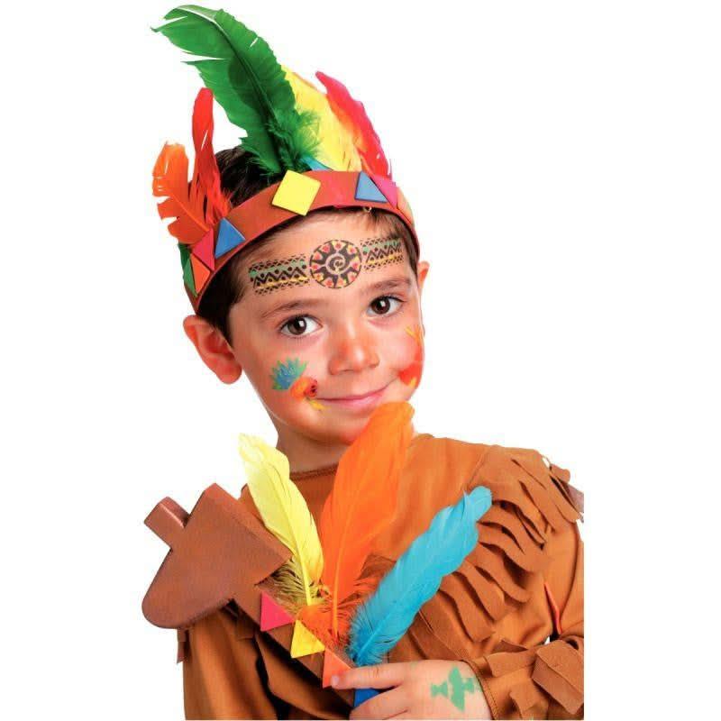 Sachet de 12 plumes d'indien couleurs assorties - Ma Rentrée Facile