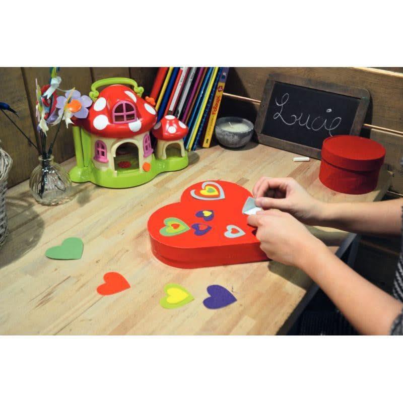 Sachet de 150 coeurs en feutrine adhésives - Ma Rentrée Facile