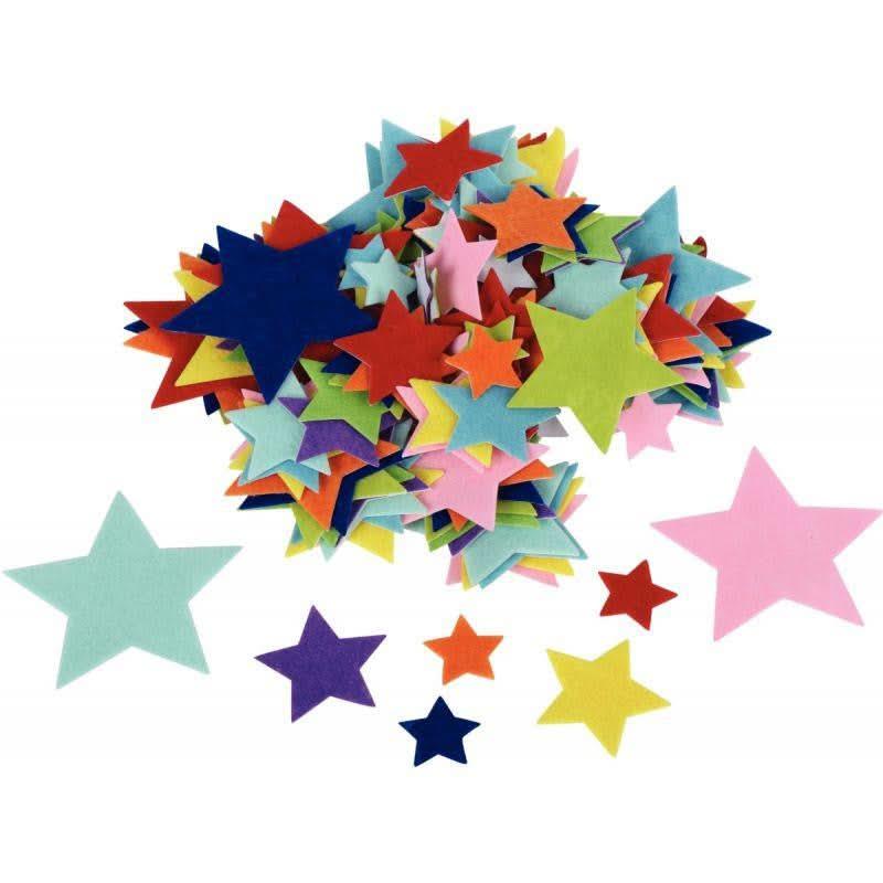 Sachet de 150 étoiles en feutrine adhésives - Ma Rentrée Facile