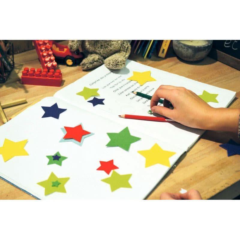 Sachet de 150 étoiles en feutrine adhésives - Ma Rentrée Facile
