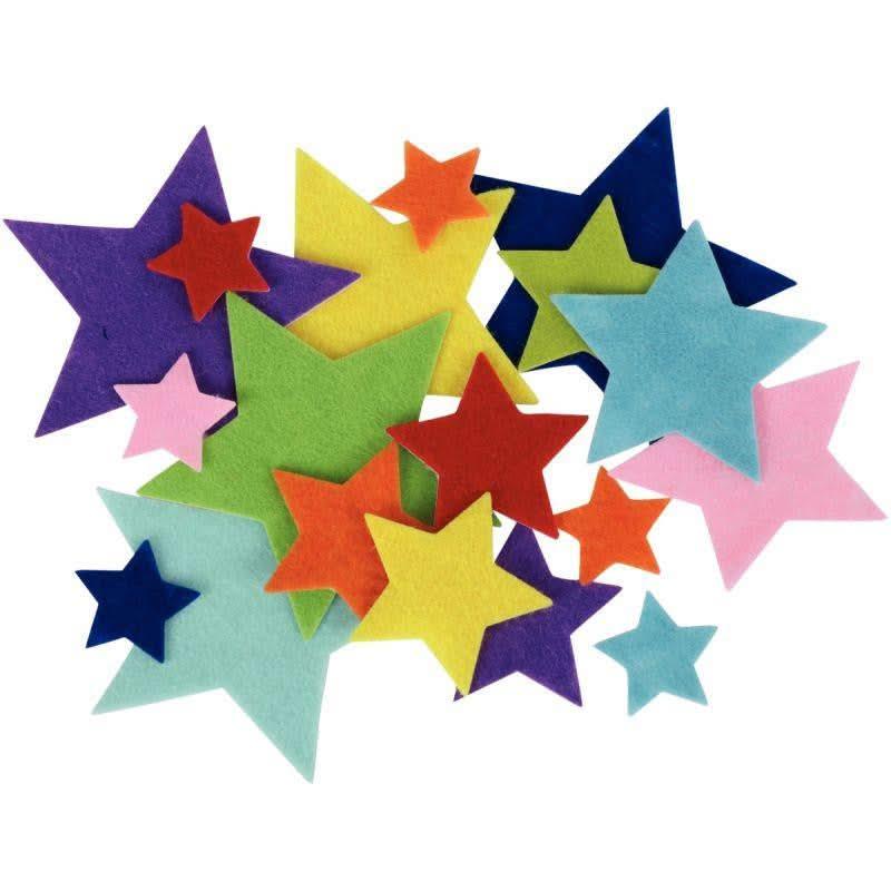 Sachet de 150 étoiles en feutrine adhésives - Ma Rentrée Facile