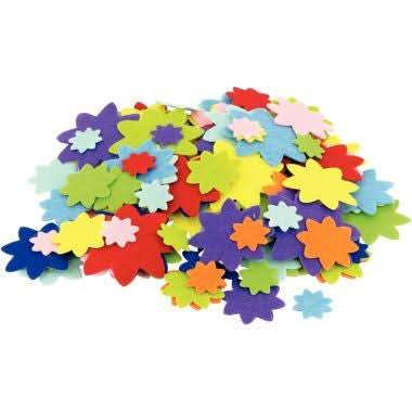 Sachet de 150 fleurs en feutrine adhésives - Ma Rentrée Facile