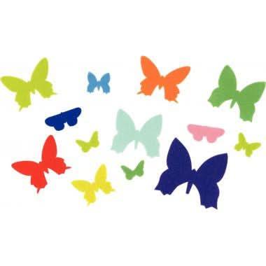 Sachet de 150 papillons en feutrine adhésives - Ma Rentrée Facile