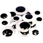 Sachet de 18 yeux adhésifs maxi noirs : 3 diamètres différents - Ma Rentrée Facile