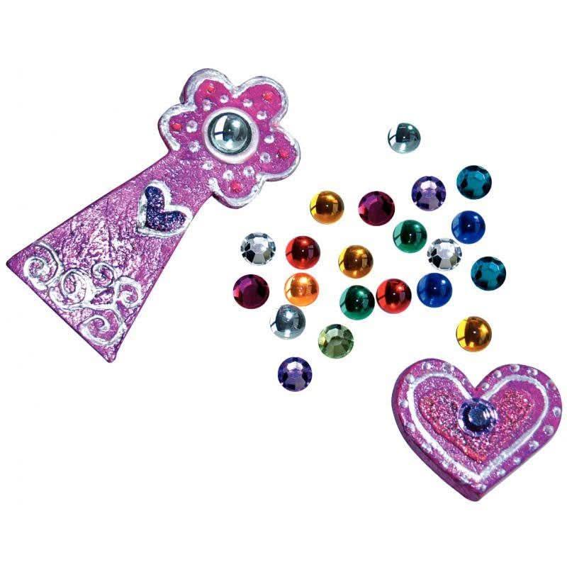 Sachet de 200 pierre décoratives imitation verre adhésives, diamètre 1 cm, couleurs assorties - Ma Rentrée Facile