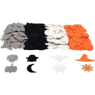 Sachet de 200 formes halloween en feutrine adhésive - Ma Rentrée Facile