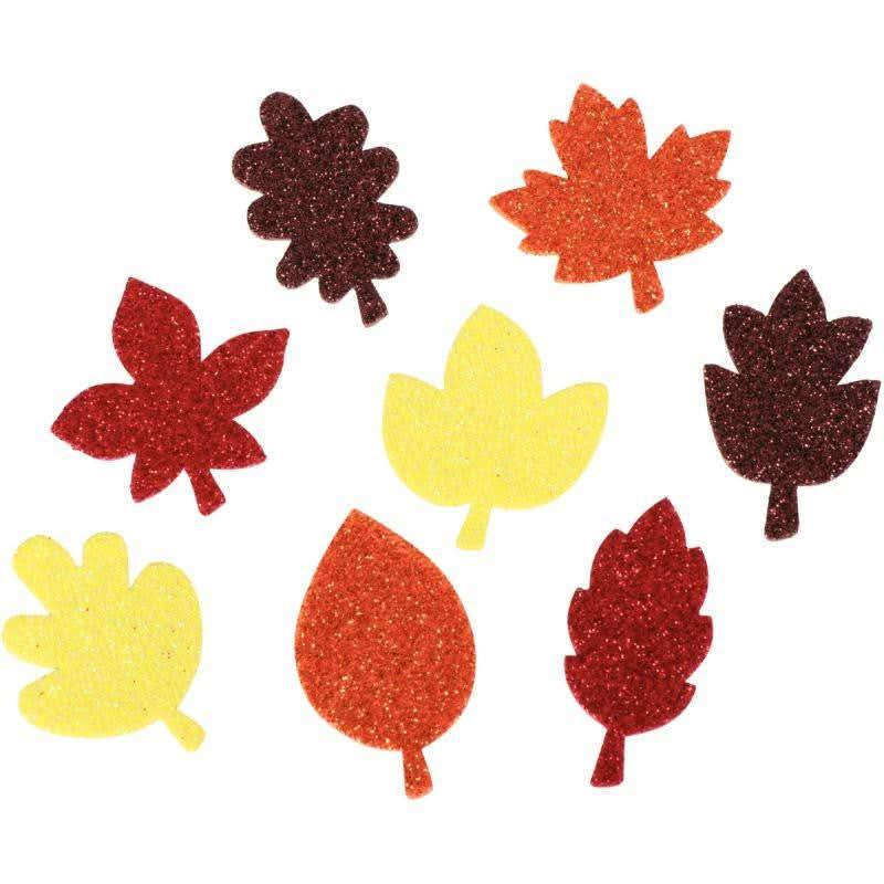 Sachet de 200 gommettes feuilles d' automne en mousse - Ma Rentrée Facile