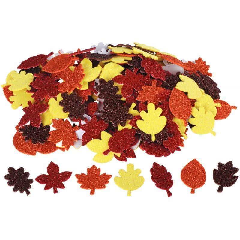 Sachet de 200 gommettes feuilles d' automne en mousse - Ma Rentrée Facile
