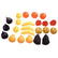 Sachet de 24 fruits petits modèles assortis, en plastique - Ma Rentrée Facile