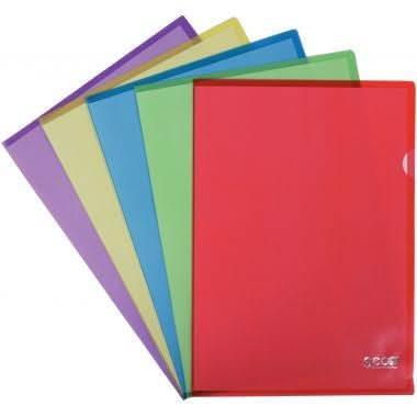 25 pochettes coin en polypropylène recyclable, coloris assortis - Ma Rentrée Facile
