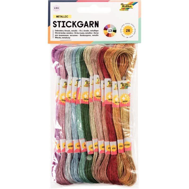 Sachet de 26 écheveaux pour bracelets brésiliens métallisés - Ma Rentrée Facile