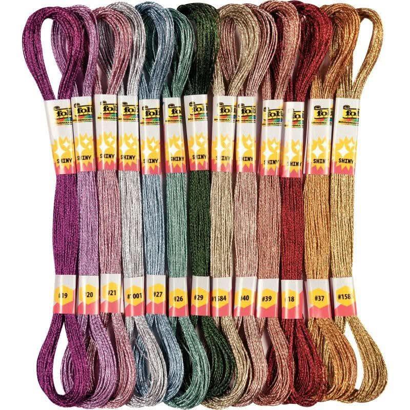 Sachet de 26 écheveaux pour bracelets brésiliens métallisés - Ma Rentrée Facile