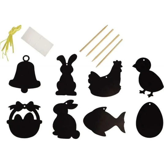 Sachet de 26 formes de Pâques à gratter - Ma Rentrée Facile