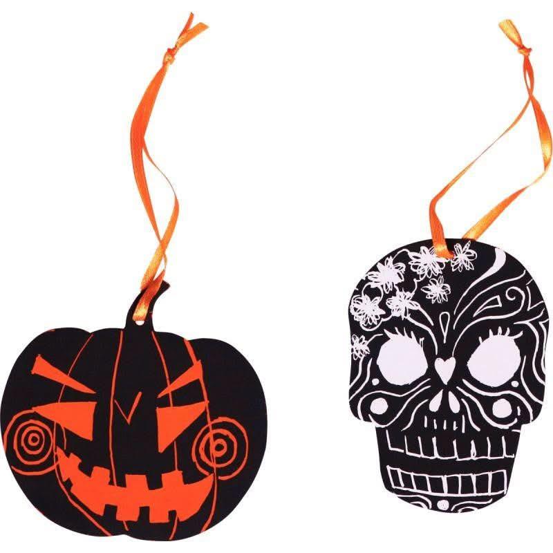 Sachet de 32 formes Halloween à gratter - Ma Rentrée Facile