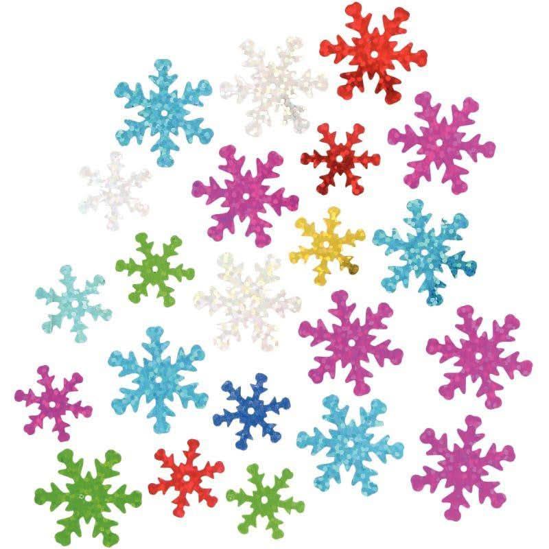 Sachet de 35g de sequins flocons métallisés - Ma Rentrée Facile