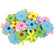 Sachet de 40 fleurs en mousse adhésive couleurs assorties - Ma Rentrée Facile
