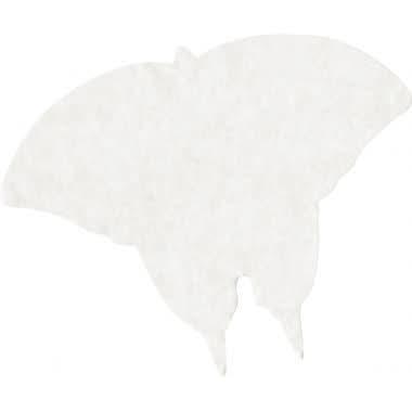 Sachet de 48 papillons en papier diffuseur blanc format 23 x 18 cm - Ma Rentrée Facile