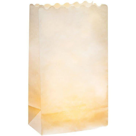Sachet de 5 photophores en papier blanc ignifugé - Ma Rentrée Facile