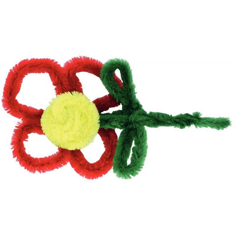 Sachet de 50 chenilles maxi, diamètre 20mm, longueur 50cm, couleurs assorties - Ma Rentrée Facile