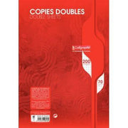 50 copies doubles (200 pages non perforées) format 21x29,7 cm quadrillé 5x5 70g blanc, Calligraphe - Ma Rentrée Facile