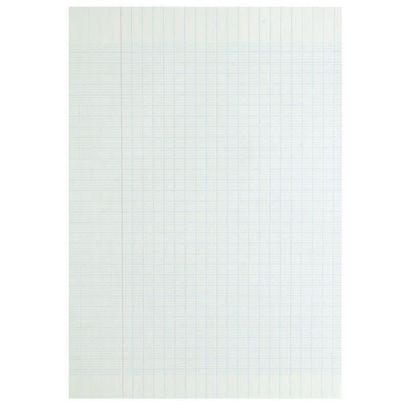 50 copies doubles (200 pages non perforées) format 21x29,7 cm séyès 70g blanc, Calligraphe - Ma Rentrée Facile