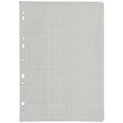 50 feuillets mobiles(100 pages), format 21x29,7cm, quadrillé 5x5, 90g, blanc - Ma Rentrée Facile