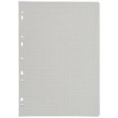 50 feuillets mobiles(100 pages), format 21x29,7cm, quadrillé 5x5, 90g, blanc - Ma Rentrée Facile