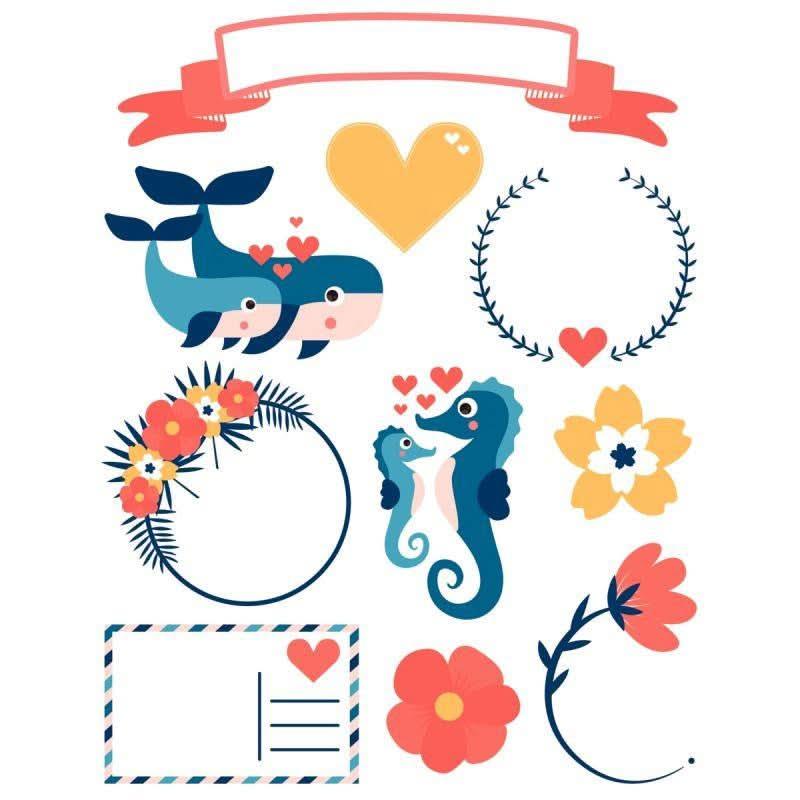 Sachet de 60 gommettes décalcomanie "a offrir" - Ma Rentrée Facile