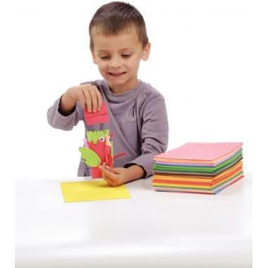 Sachet de 60 plaques de caoutchouc, 14,8 x 21 cm, coloris assortis - Ma Rentrée Facile