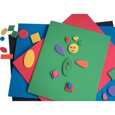 Sachet de 60 plaques de caoutchouc, 14,8 x 21 cm, coloris assortis - Ma Rentrée Facile