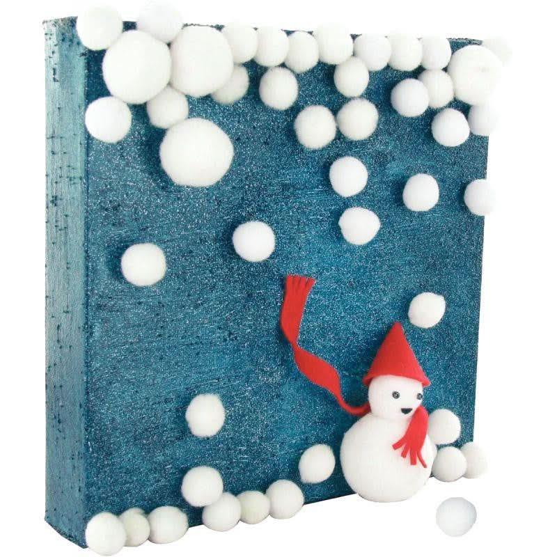 Sachet de 72 pompons blancs tailles assorties - Ma Rentrée Facile