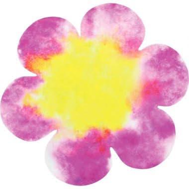 Sachet de 80 fleurs en papier diffuseur blanc format 19 x 19 cm - Ma Rentrée Facile